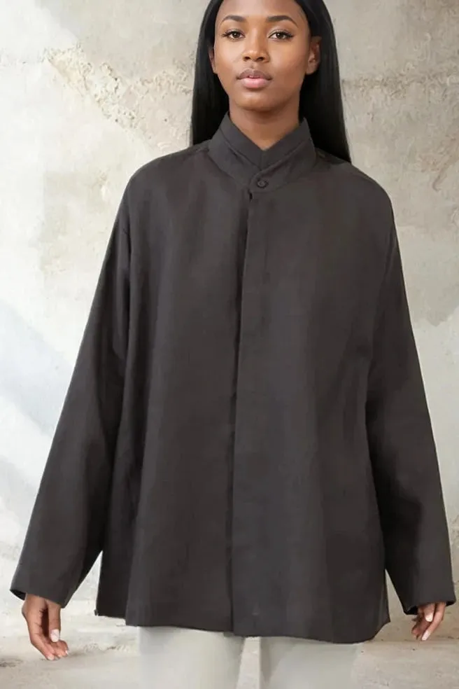 SAIGE OVERSIZE SHIRT IN ITALIAN LINEN