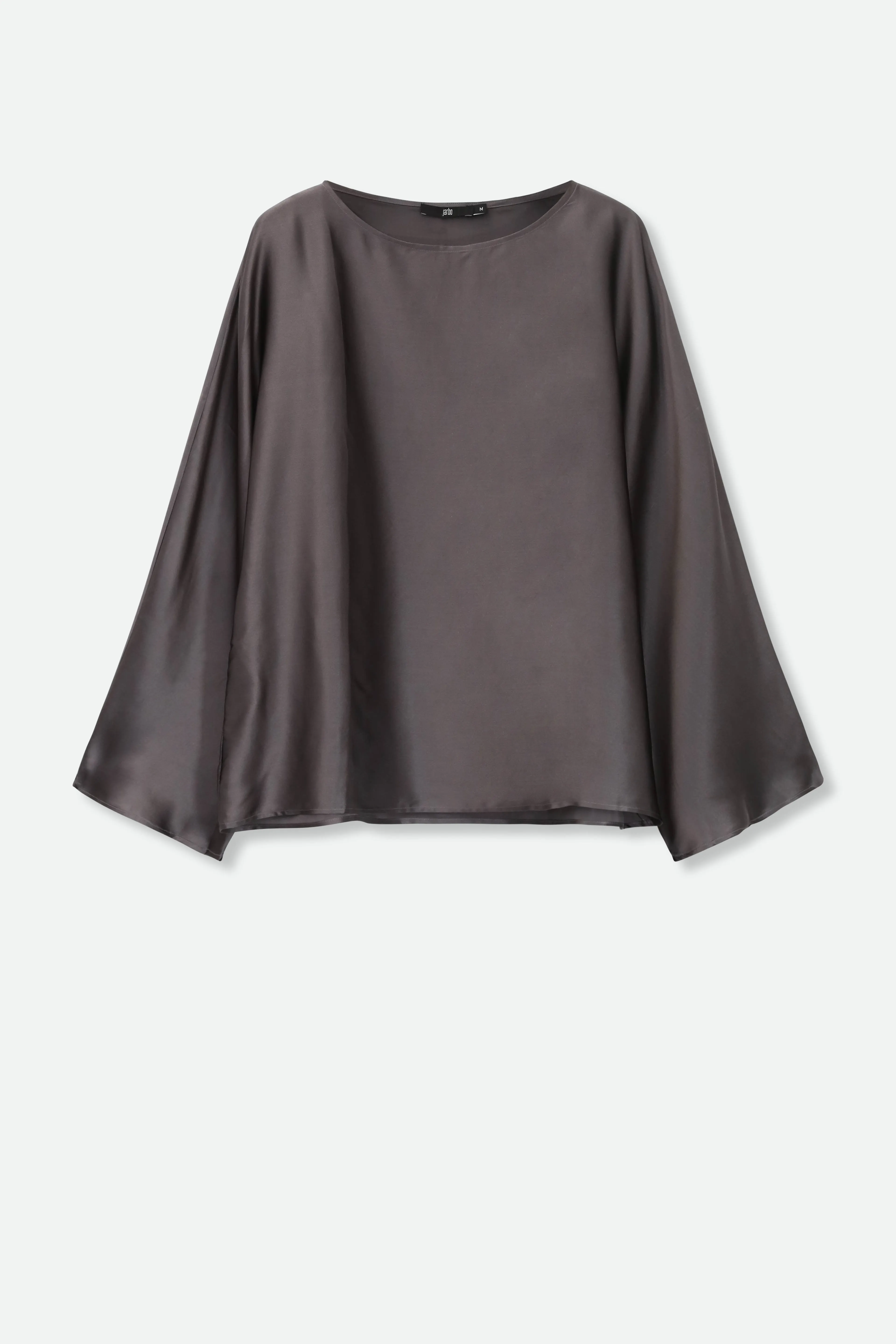 SARA WIDE ARM BLOUSE IN SILK CHARMEUSE