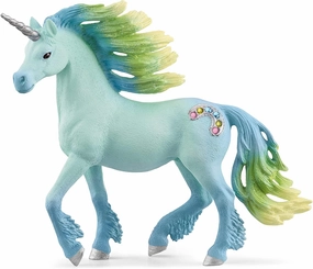 Schleich Bayala 70722 Marshmallow Unicorn Stallion Figure for Ages 5 