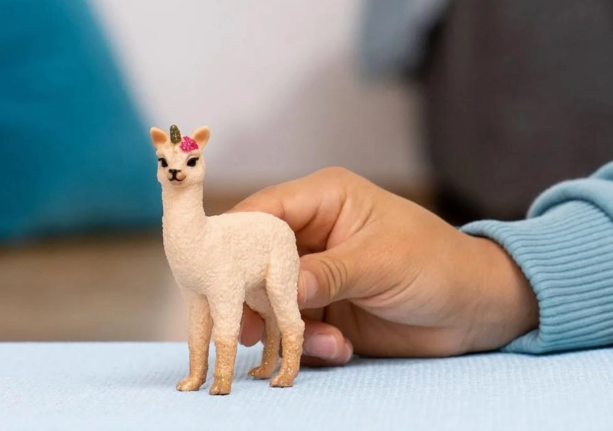 Schleich Bayala 70761 Llama Unicorn Foal Figurine for Ages 5 and Up