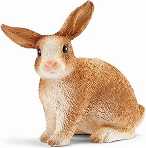 Schleich Farm World 13827 Rabbit Toy Animal Figurine for Ages 3 and Up
