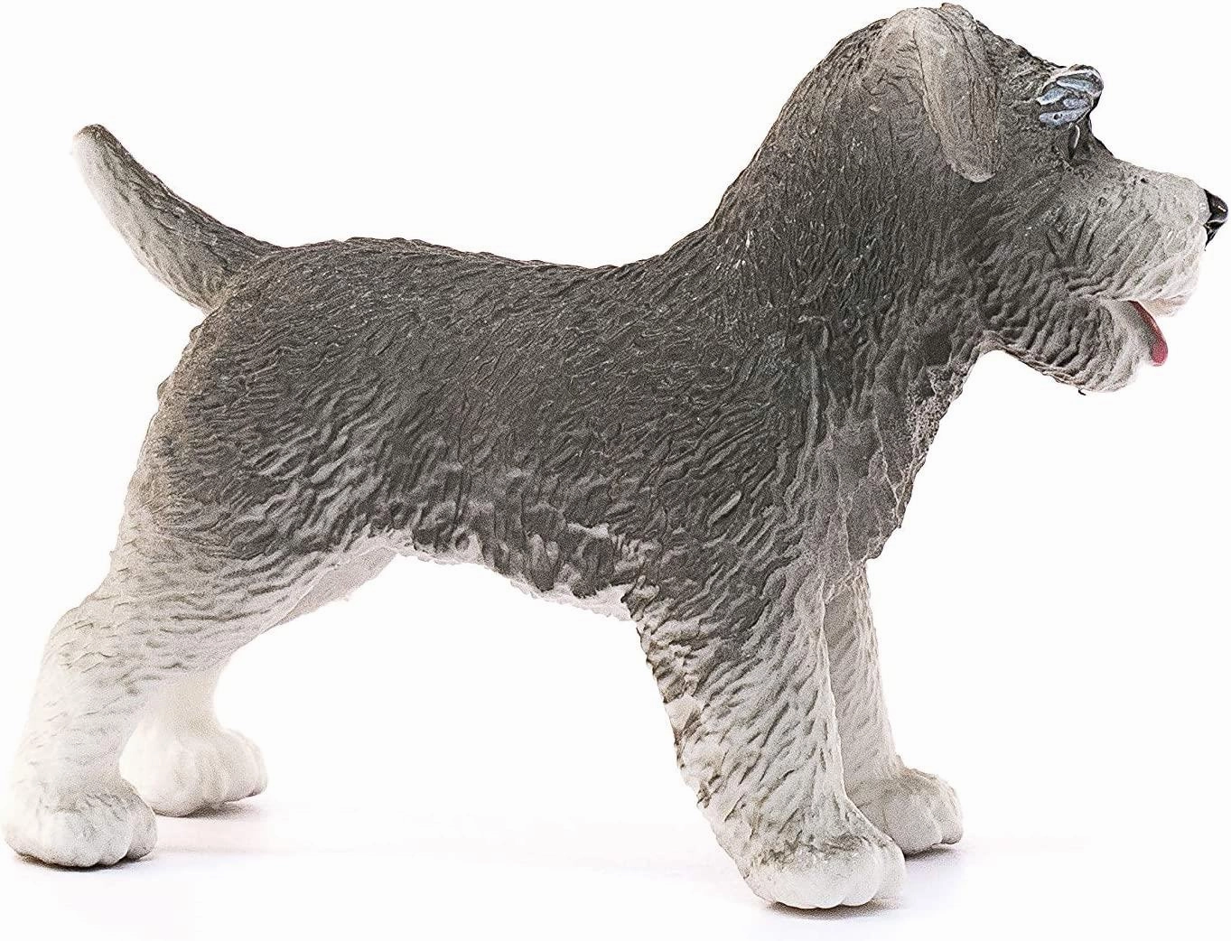 Schleich Farm World 13892 Miniature Schnauzer Figurine for Ages 3 & Up