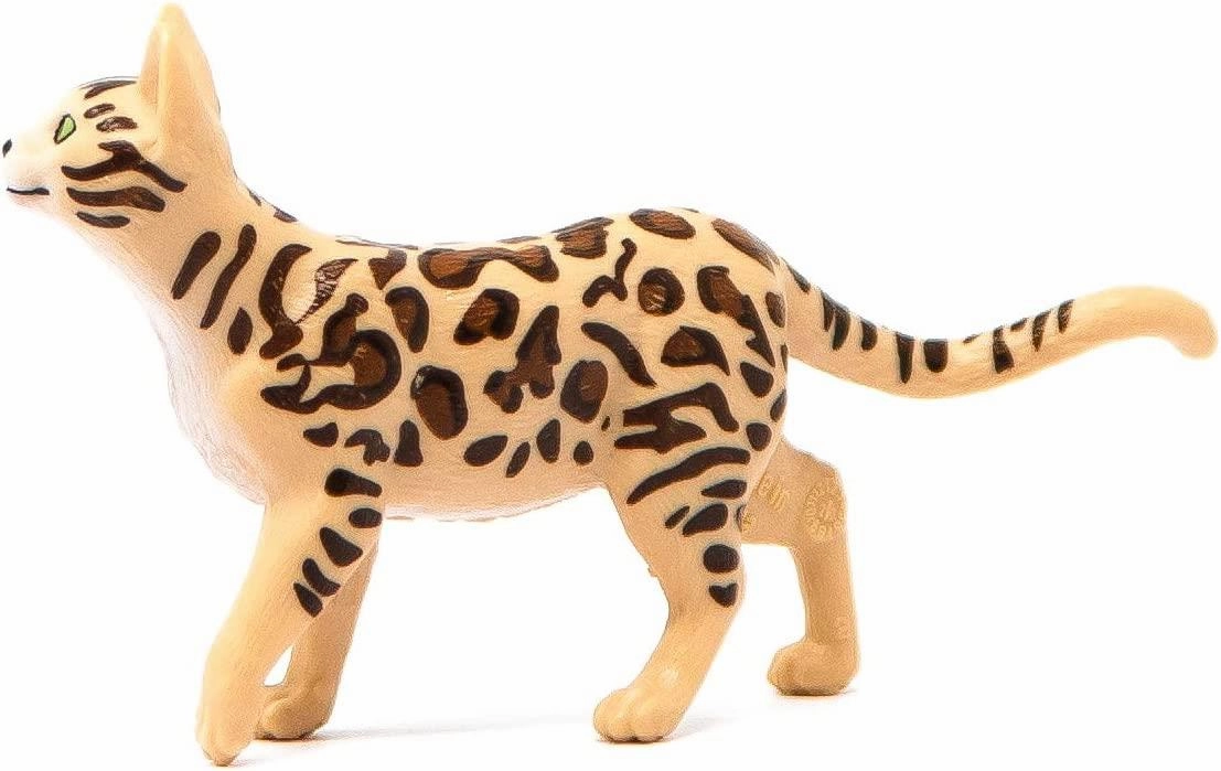 Schleich Farm World 13918 Bengal Cat Animal Figurine for Ages 3 and Up