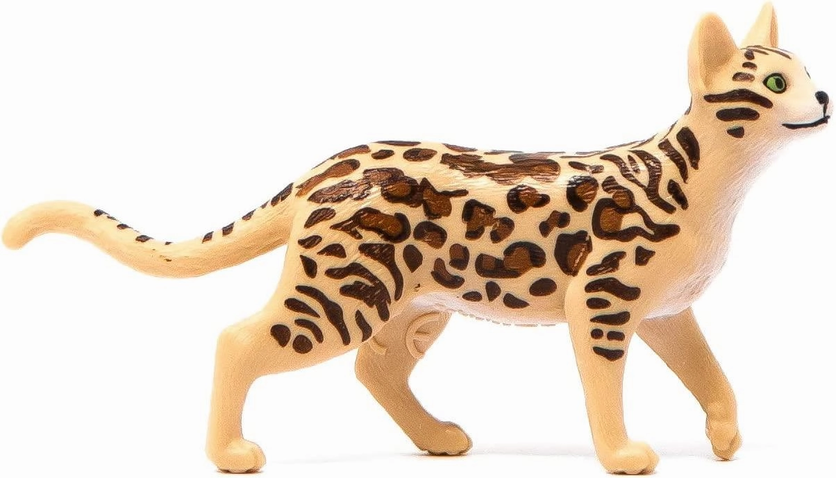 Schleich Farm World 13918 Bengal Cat Animal Figurine for Ages 3 and Up