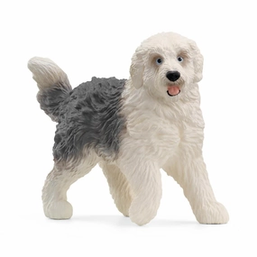 Schleich Farm World 13968 Old English Sheepdog Figurine for Age 3 & Up