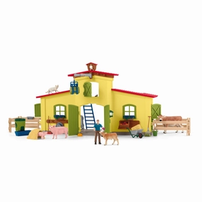 Schleich Farm World Large Farm Playset - Yellow, 92 Pieces, Ages 3 