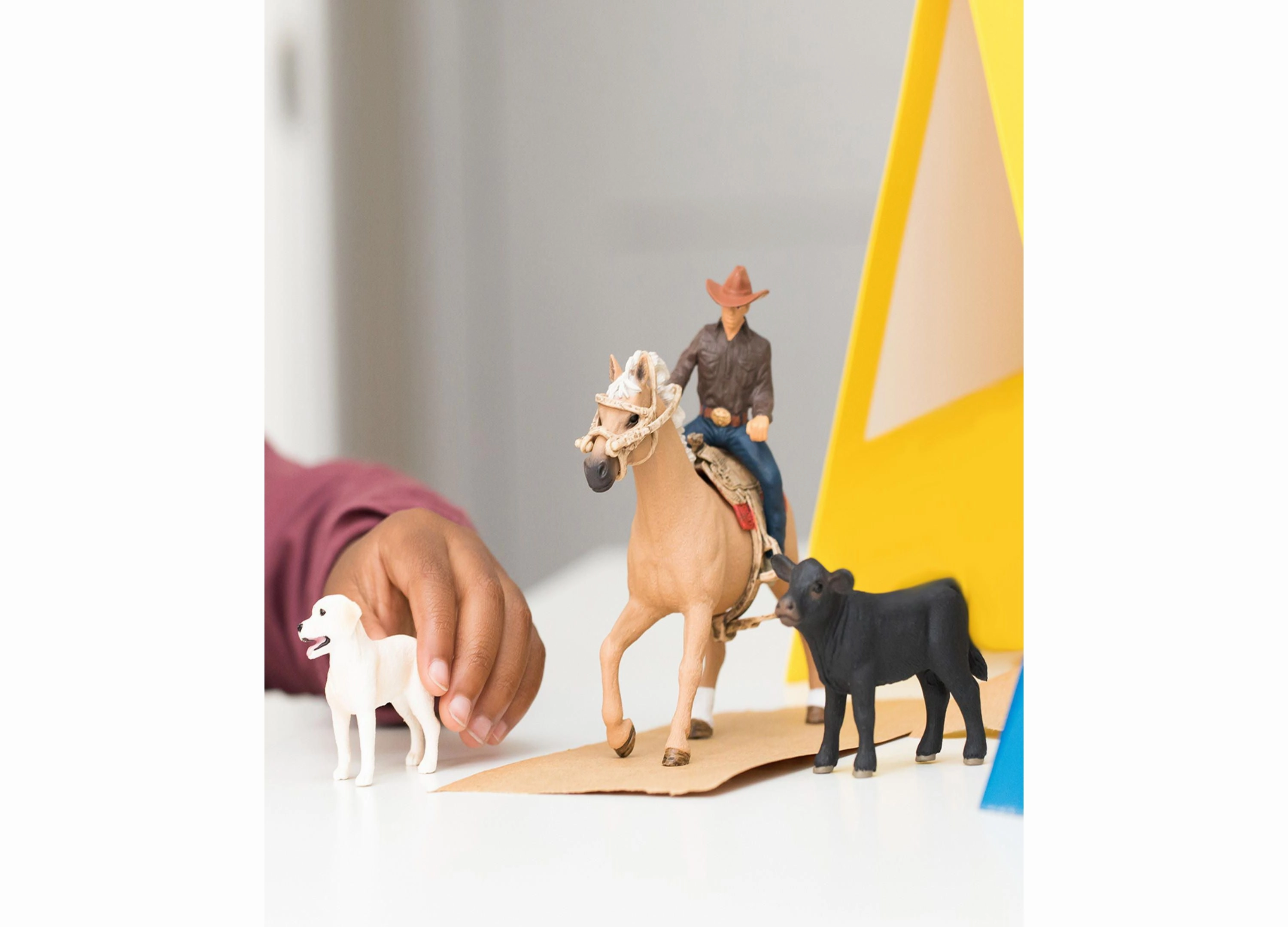 Schleich Farm World Western Riding Adventures Playset - 6 Pieces