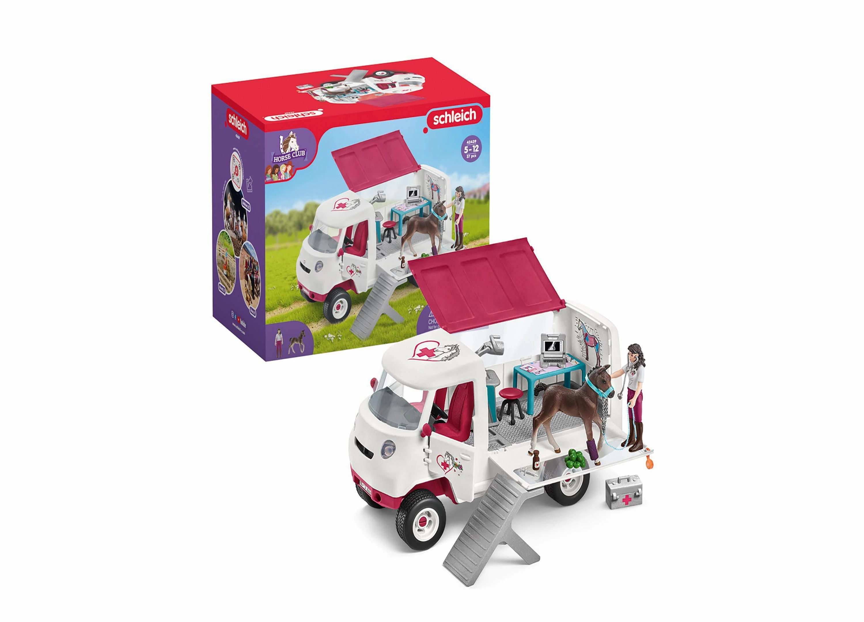Schleich Horse Club Mobile Vet Playset with Hanoverian Foal