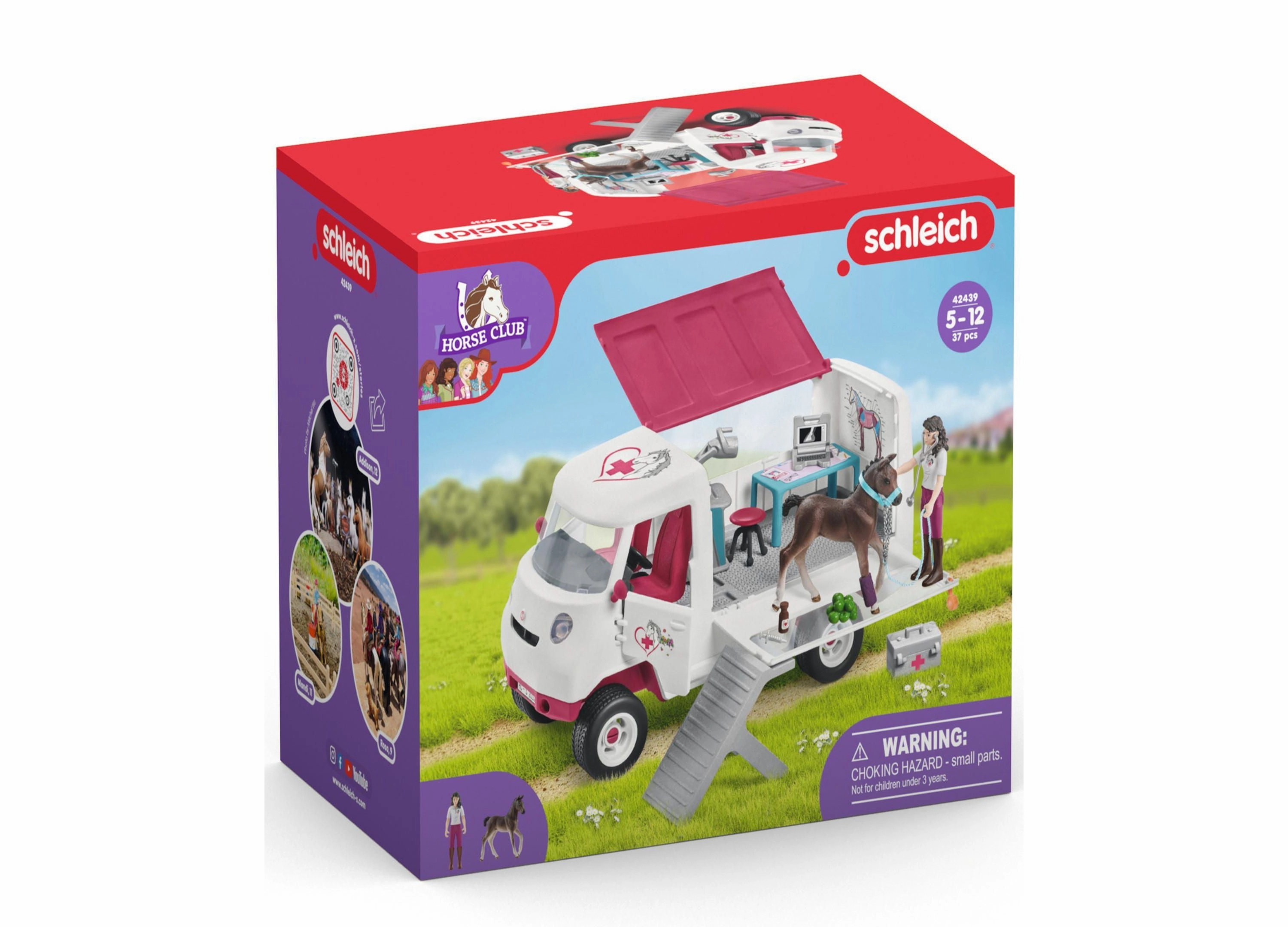 Schleich Horse Club Mobile Vet Playset with Hanoverian Foal