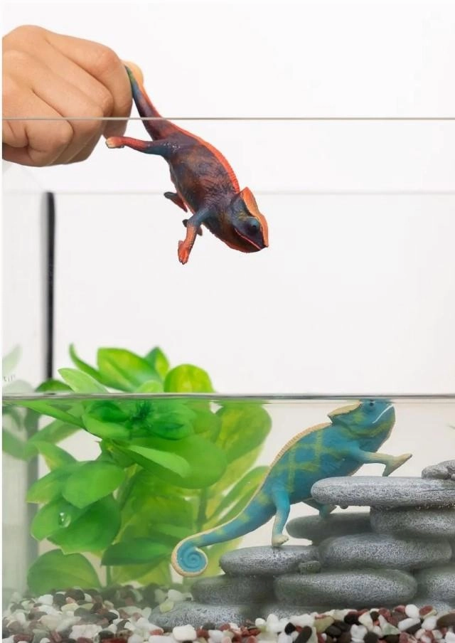 Schleich Wild Life 14858 Chameleon Colour Changing Figurine for Age 3 