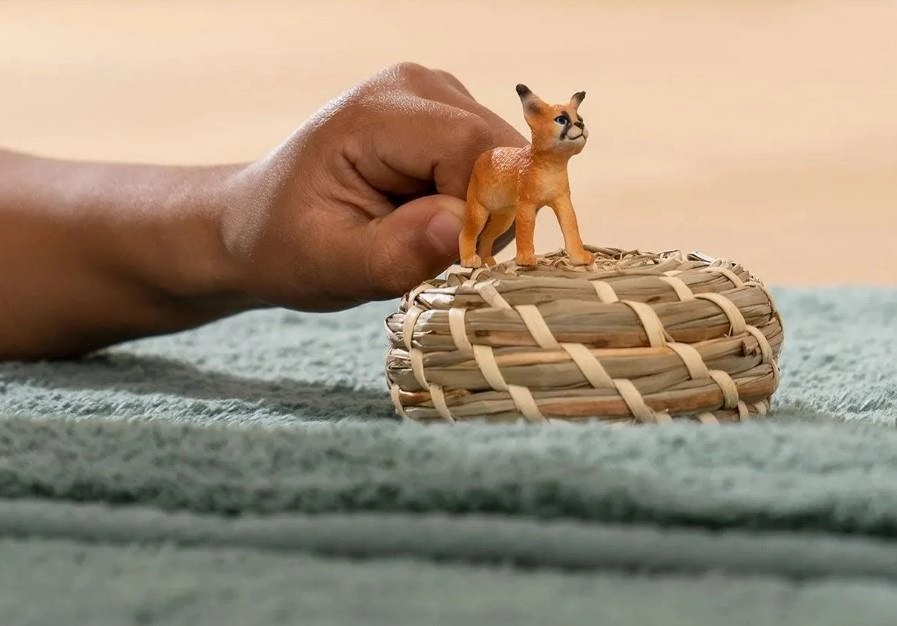 Schleich Wild Life 14868 Caracal Baby Cub Toy Figurine for Ages 3 & Up