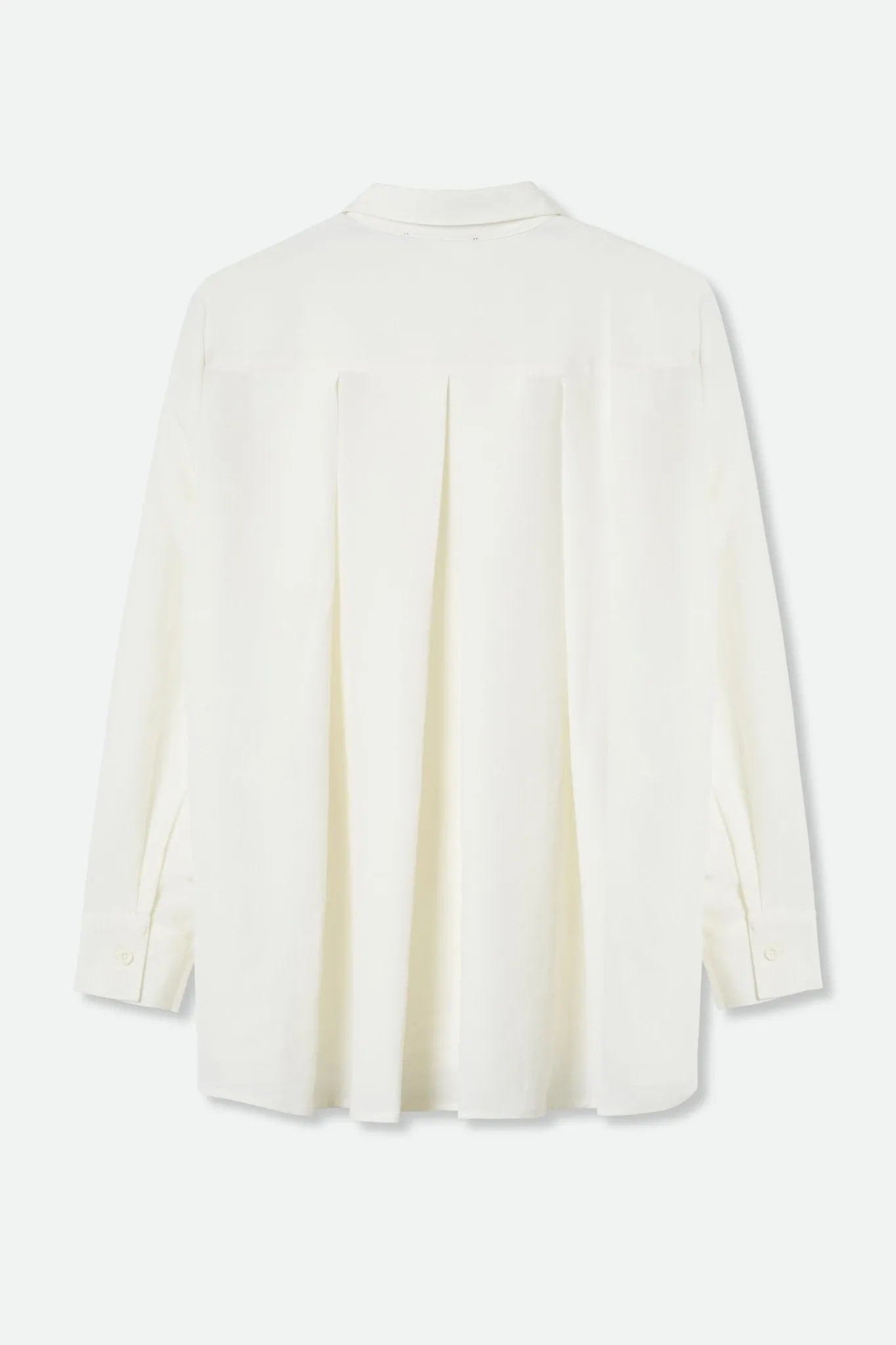 SCOUT PLEAT BACK SHIRT IN COTTON IVORY