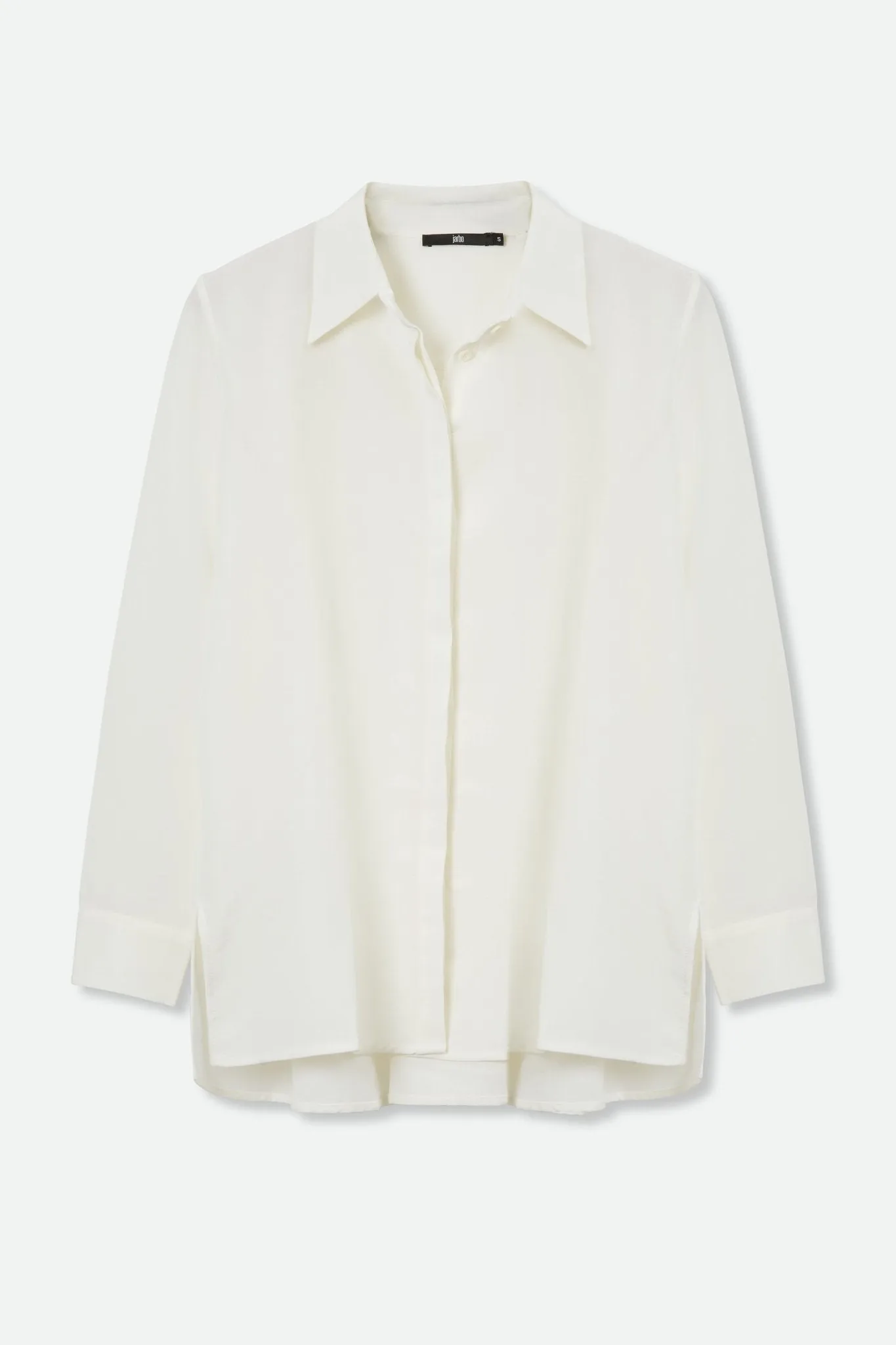 SCOUT PLEAT BACK SHIRT IN COTTON IVORY