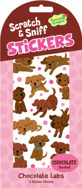 Scratch & Sniff Stickers _ Chocolate Labs