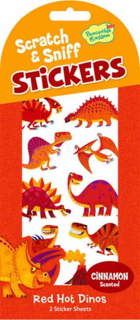 Scratch & Sniff Stickers - Red Hot Dinos