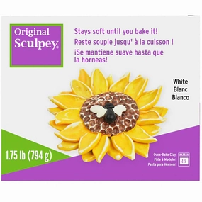 Sculpey Original Polymer Clay - White 1.75 lb - Artist Modeling Oven-Bake Clay