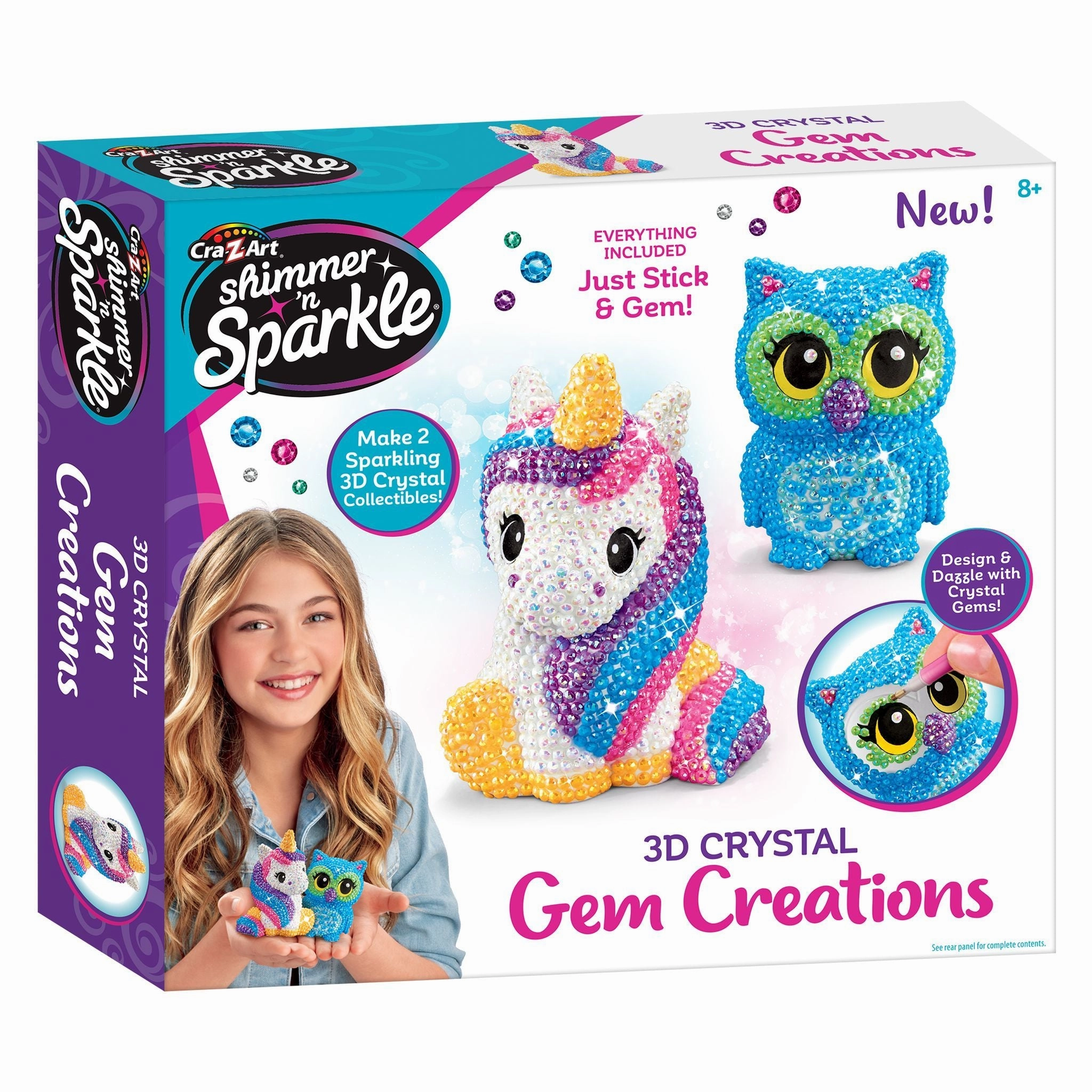 Shimmer 'N Sparkle 3D Crystal Gem Creations