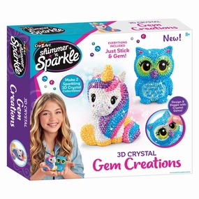 Shimmer 'N Sparkle 3D Crystal Gem Creations