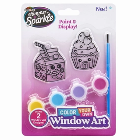 Shimmer 'N Sparkle Color It Cute Window Art