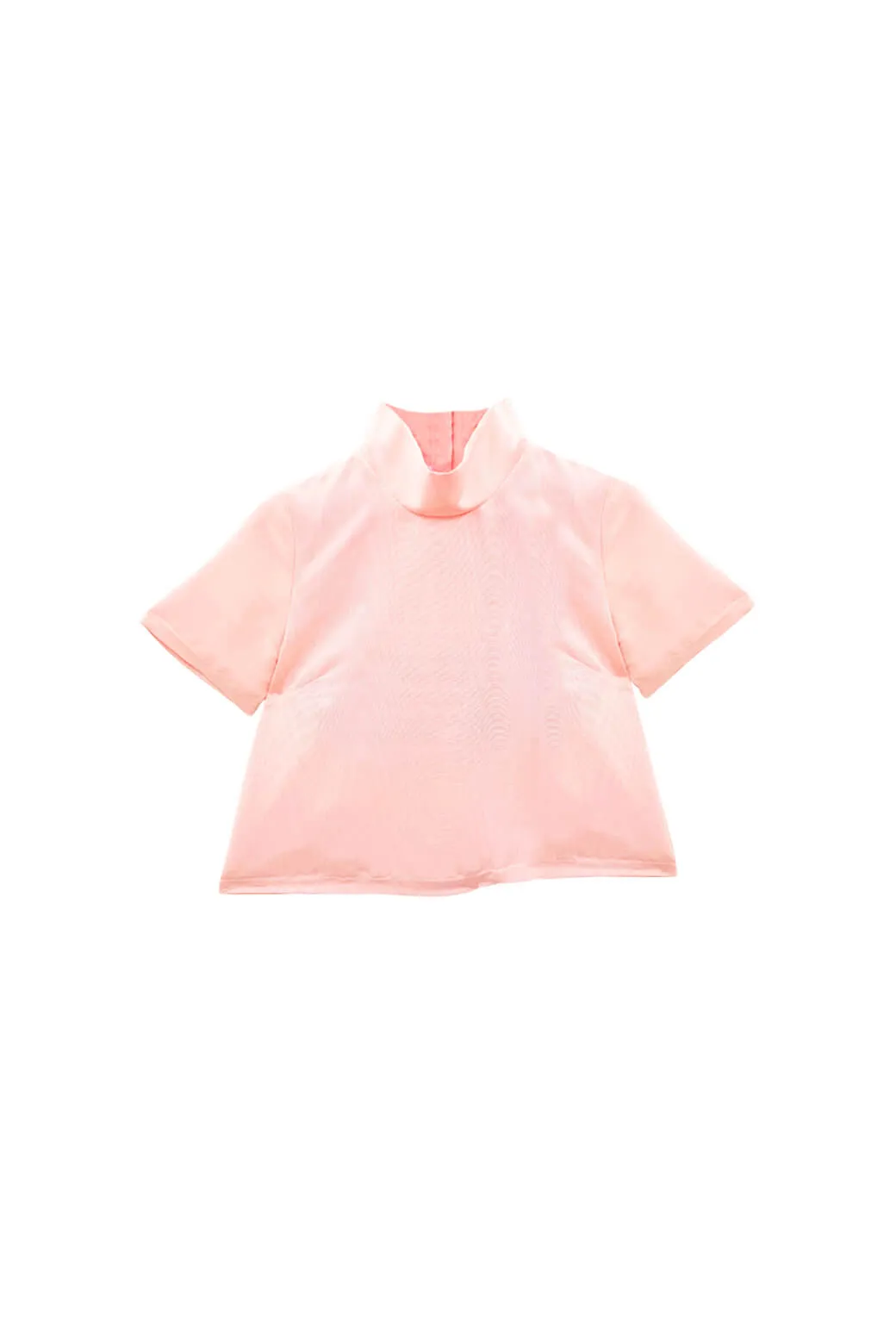 Short Sleeve Mod Top - Ballet Pink Moir