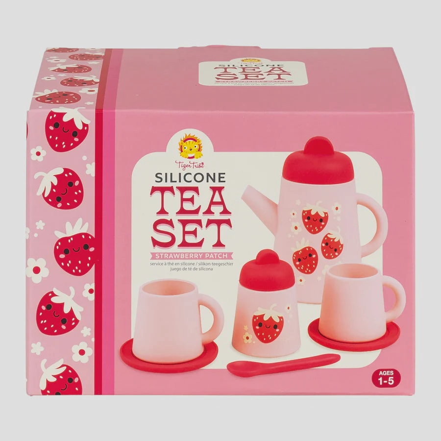 Silicone Tea Set - Strawberry Patch