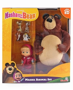Simba Masha and The Bear Masha`s Animal Set For Ages 3 
