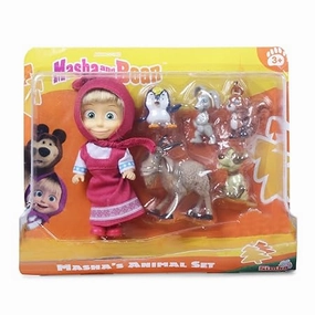 Simba Masha and The Bear Masha`s Animal Set For Ages 3 
