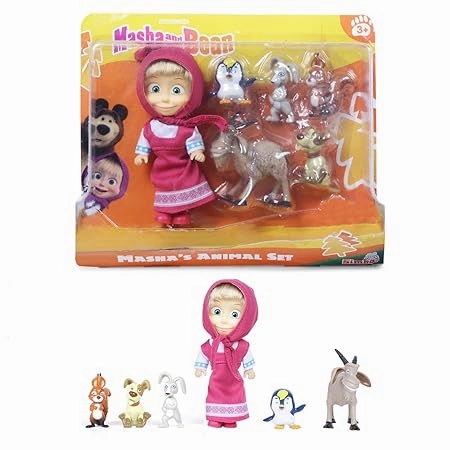 Simba Masha and The Bear Masha`s Animal Set For Ages 3 
