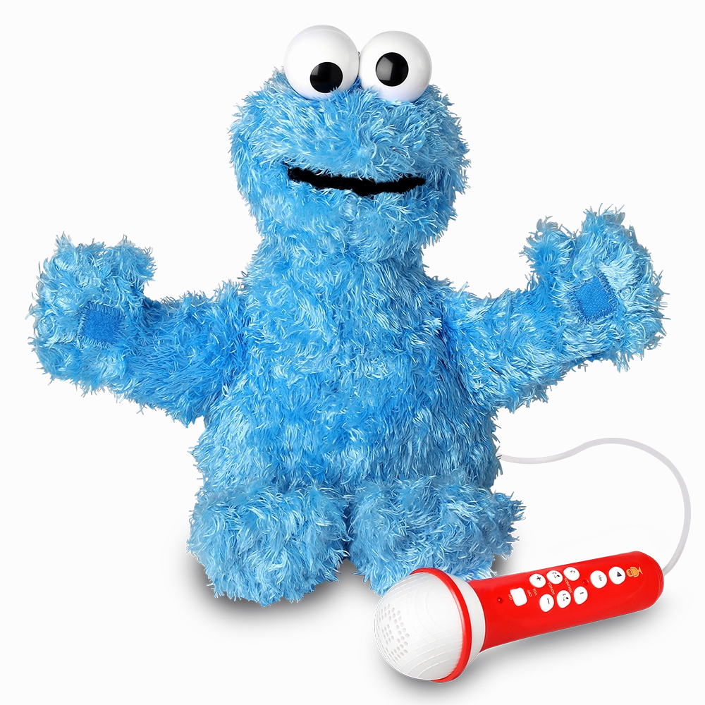 Singing Machine Sesame Street Karaoke Plush with built-in mic, Cookie Monster