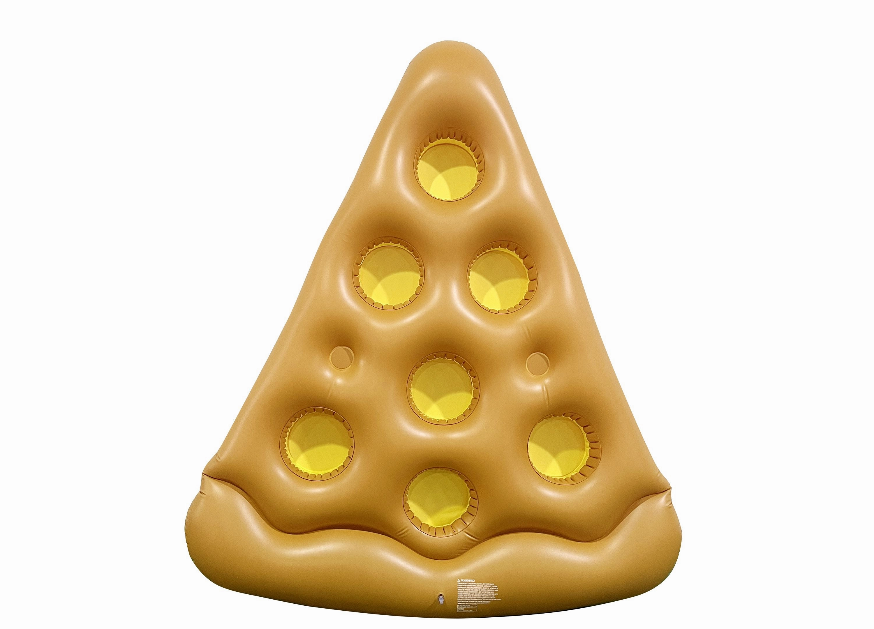 Sizzlin Cool Pizza 5-Feet Inflatable Pool Float with Cup Holders