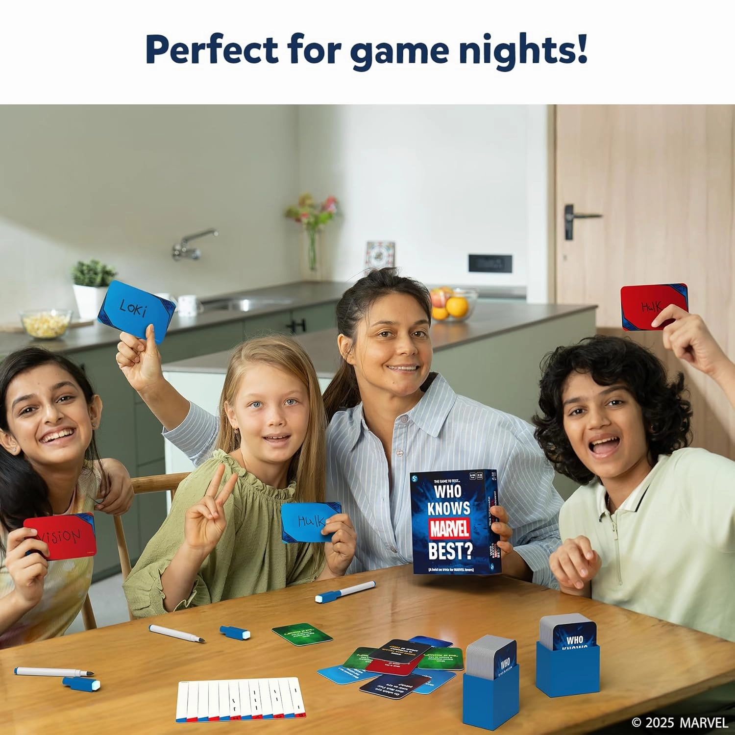 Skillmatics Card Game - Who Knows Marvel Best, Family Party Game For Ages 8 