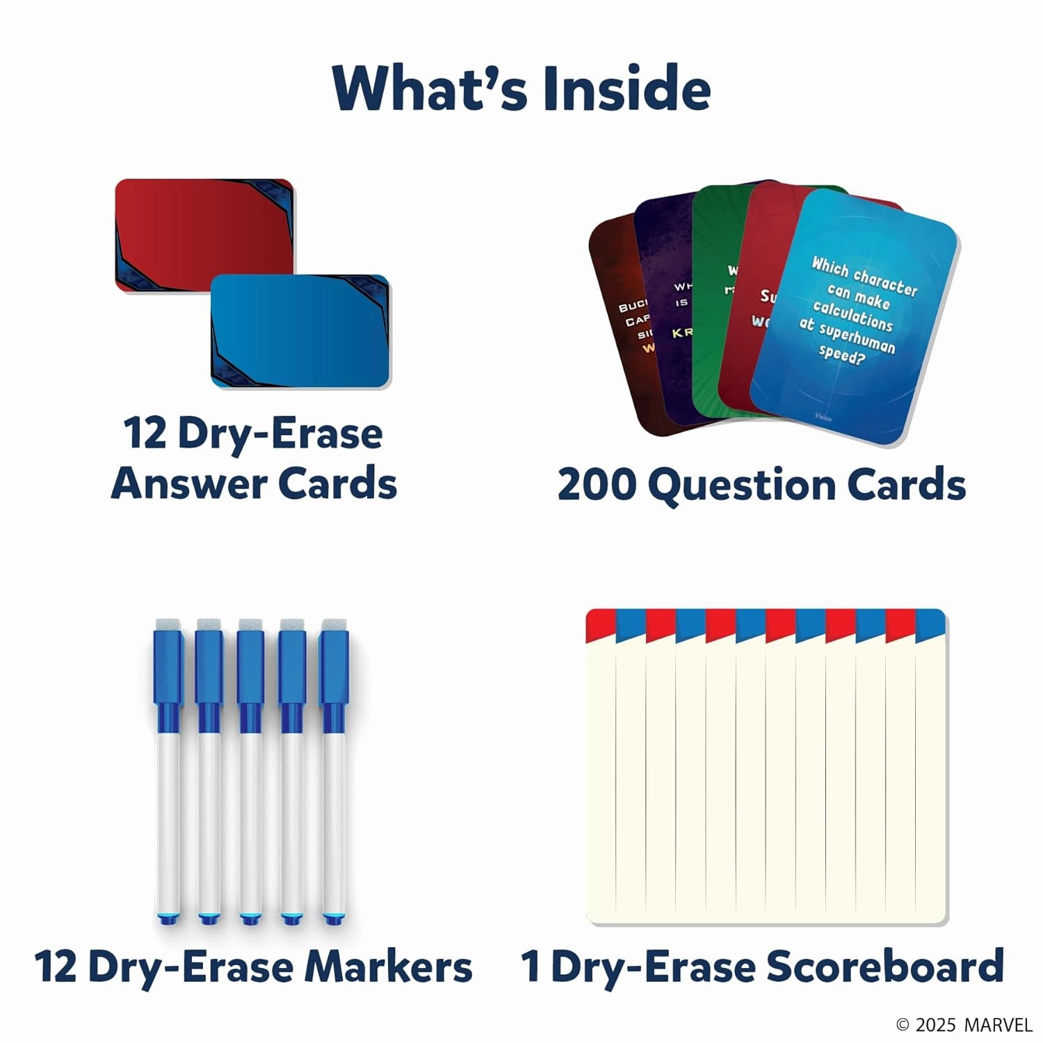 Skillmatics Card Game - Who Knows Marvel Best, Family Party Game For Ages 8 