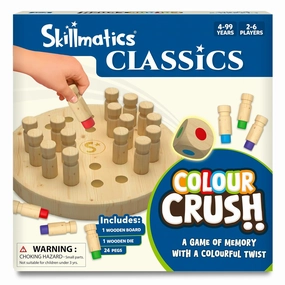 Skillmatics Colour Crush - Thrilling Memory Challenge, Fast-Paced Board & Travel Game For Ages 4 