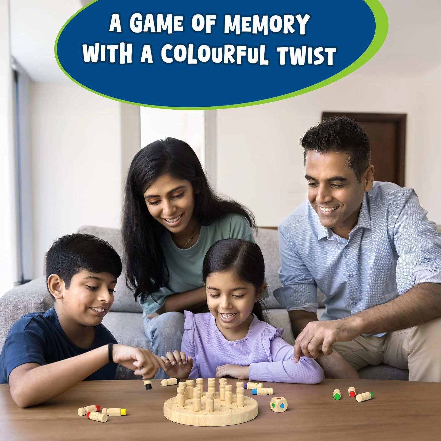 Skillmatics Colour Crush - Thrilling Memory Challenge, Fast-Paced Board & Travel Game For Ages 4 