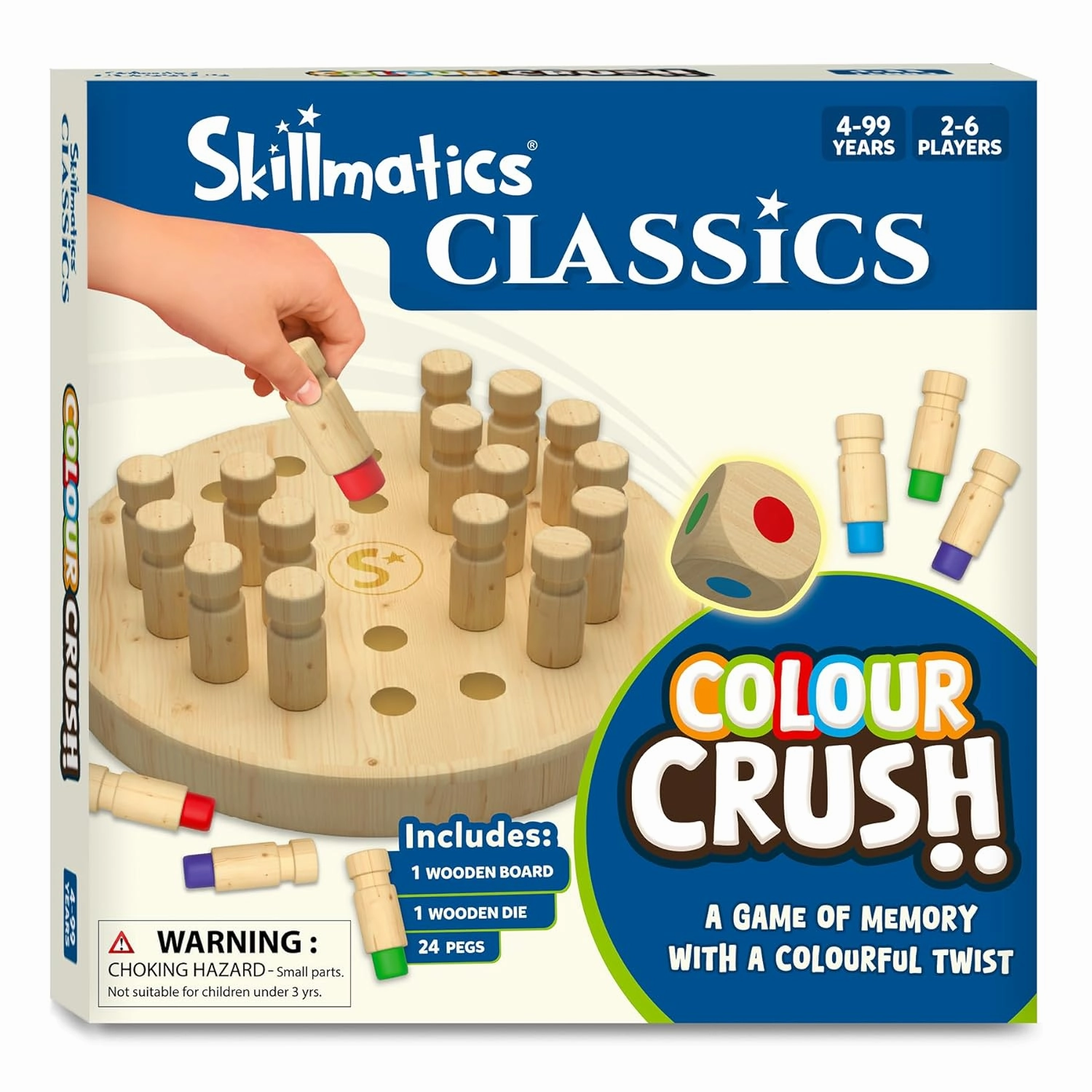 Skillmatics Colour Crush - Thrilling Memory Challenge, Fast-Paced Board & Travel Game For Ages 4 