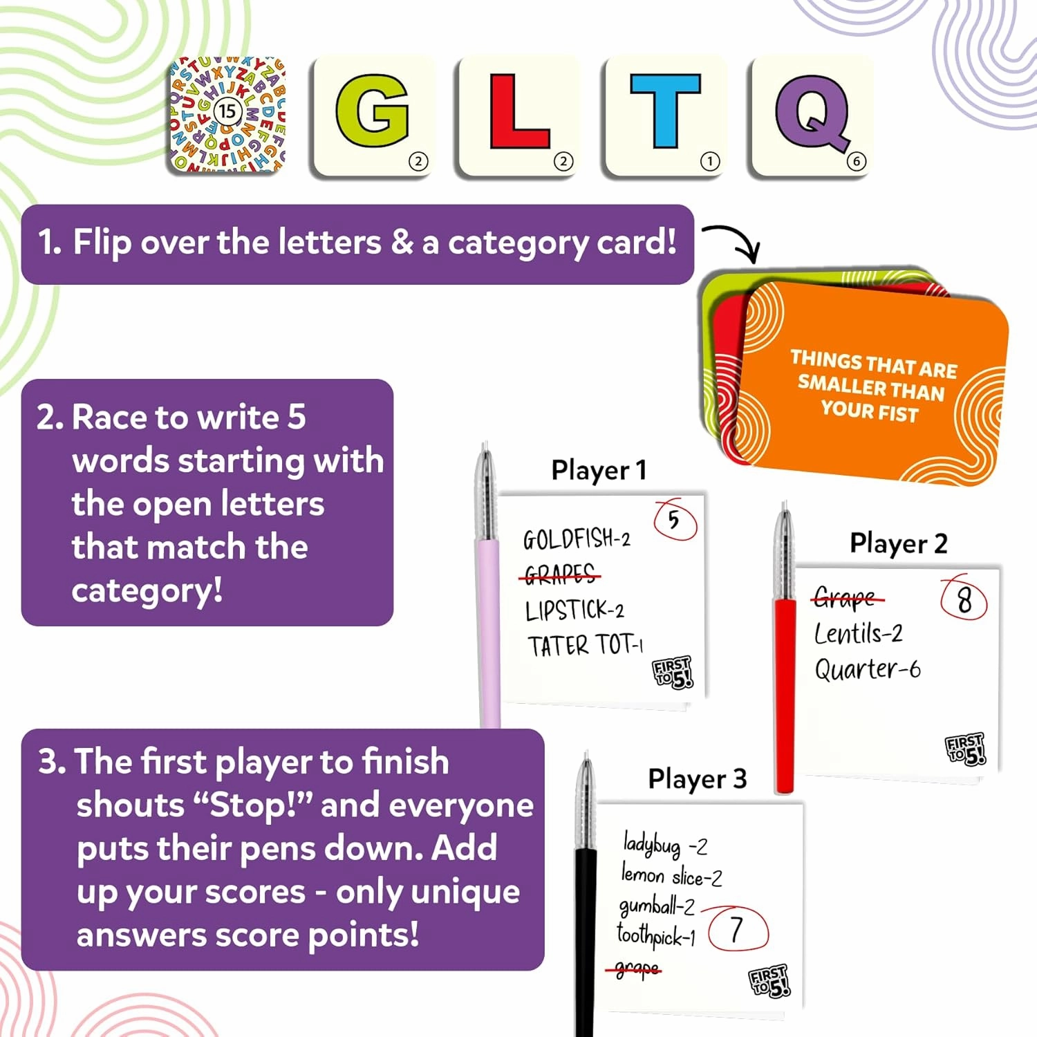Skillmatics First to 5 Game with a Twist For Kids Ages 8 