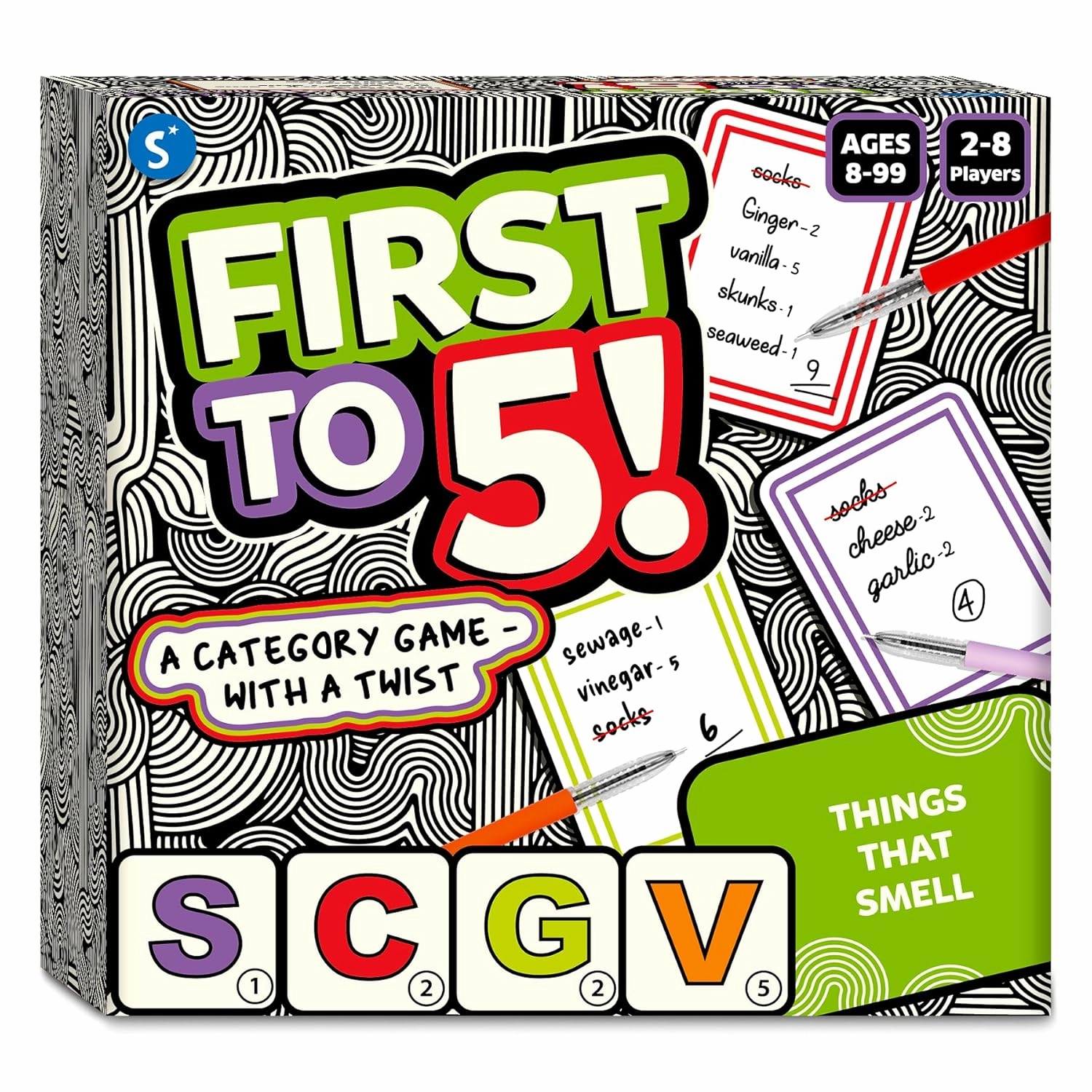 Skillmatics First to 5 Game with a Twist For Kids Ages 8 