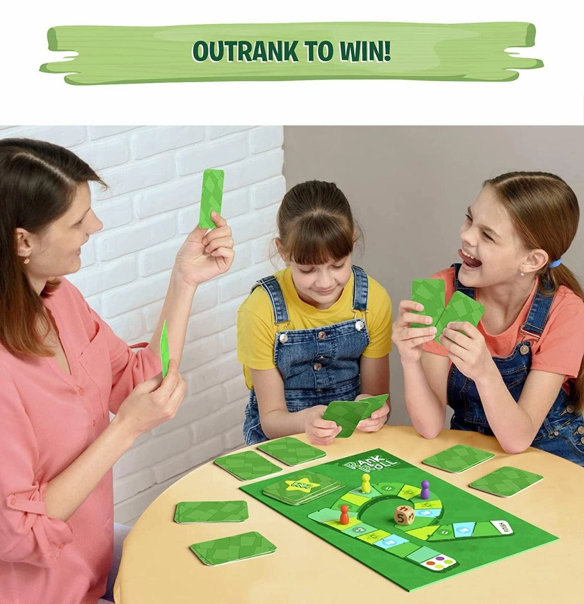 Skillmatics Rank & Roll Amazing Animals - Trump Card Board Game For Ages 8 