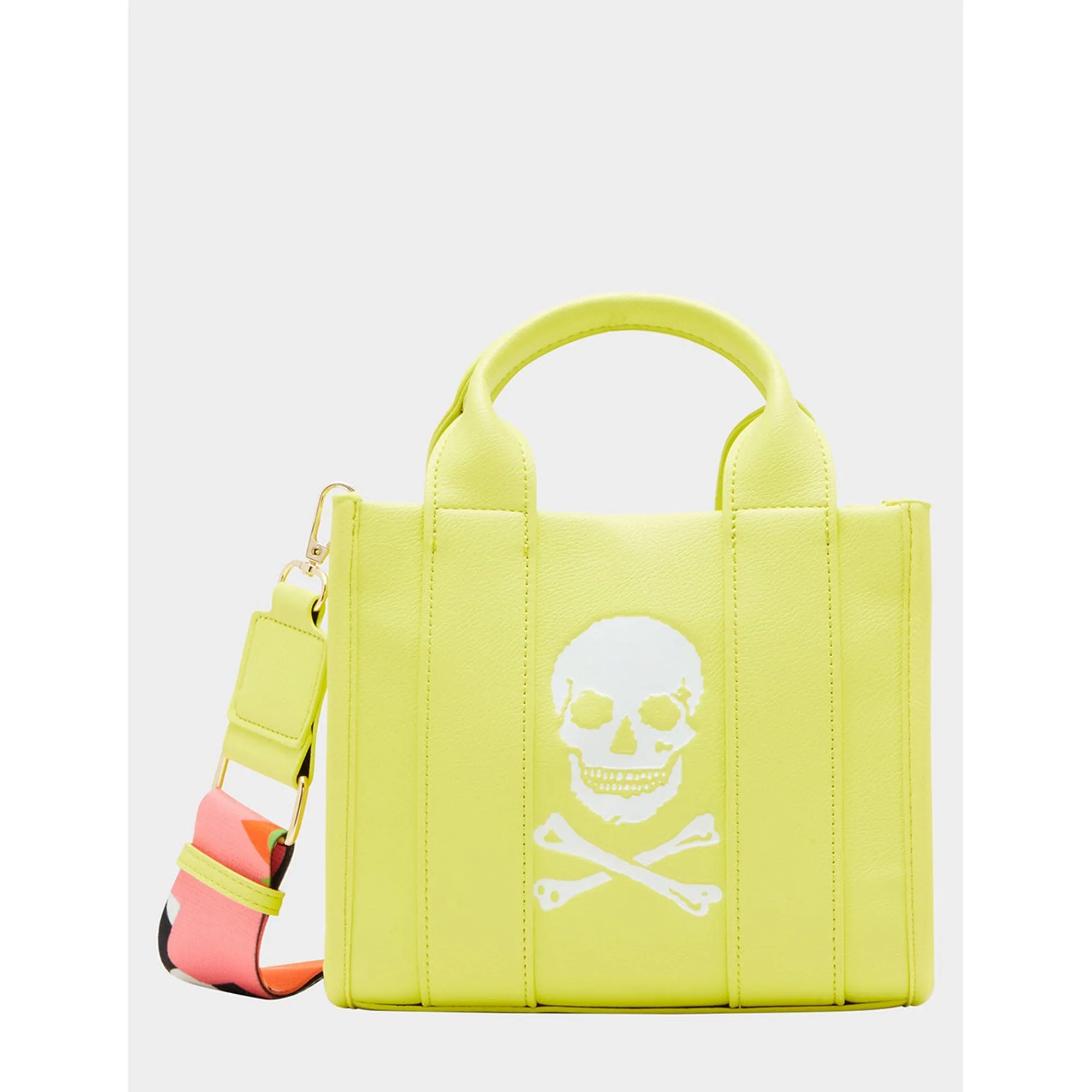 Skully Deboss Mini Tote Citron Betsey Johnson Jewelry