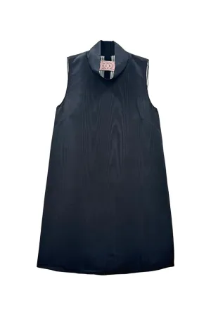 Sleeveless Mod Dress - Noir Moir
