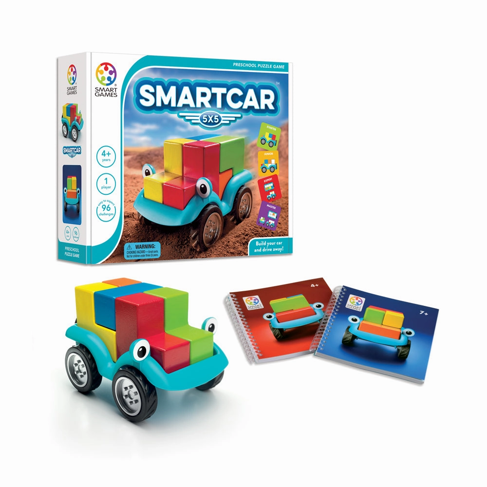 SmartGames SmartCar 5x5 - Multicolor Cognitive Skill-Building Puzzle Car
