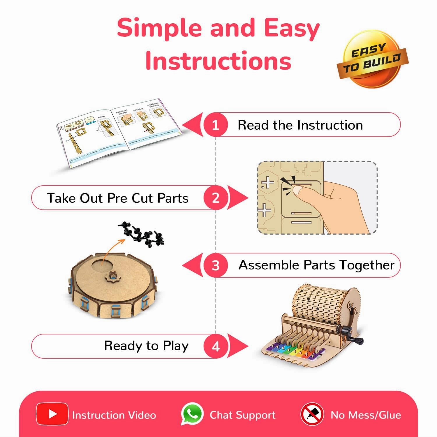 Smartivity Build-It-Yourself Xylofun Music Machine DIY STEM Toy
