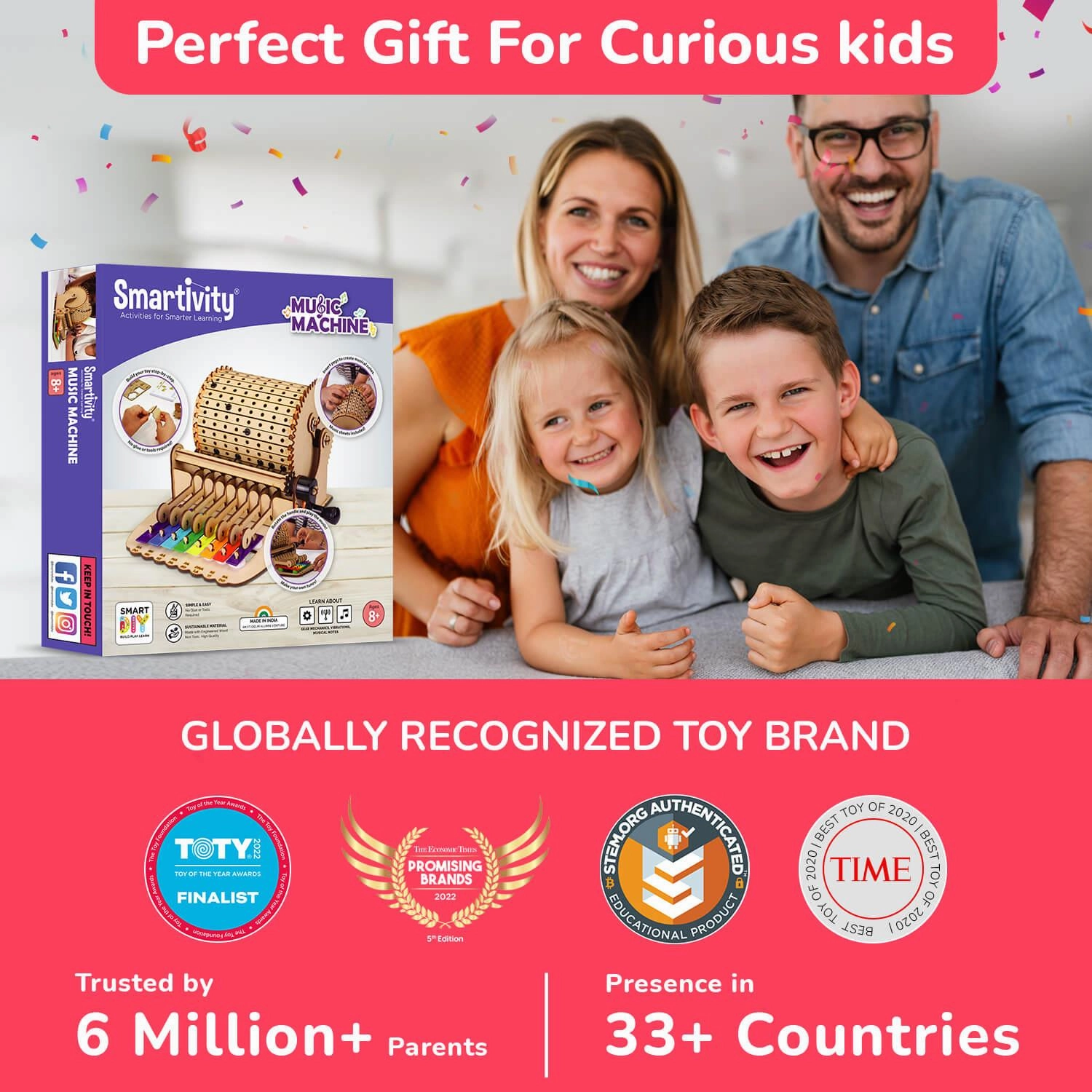 Smartivity Build-It-Yourself Xylofun Music Machine DIY STEM Toy