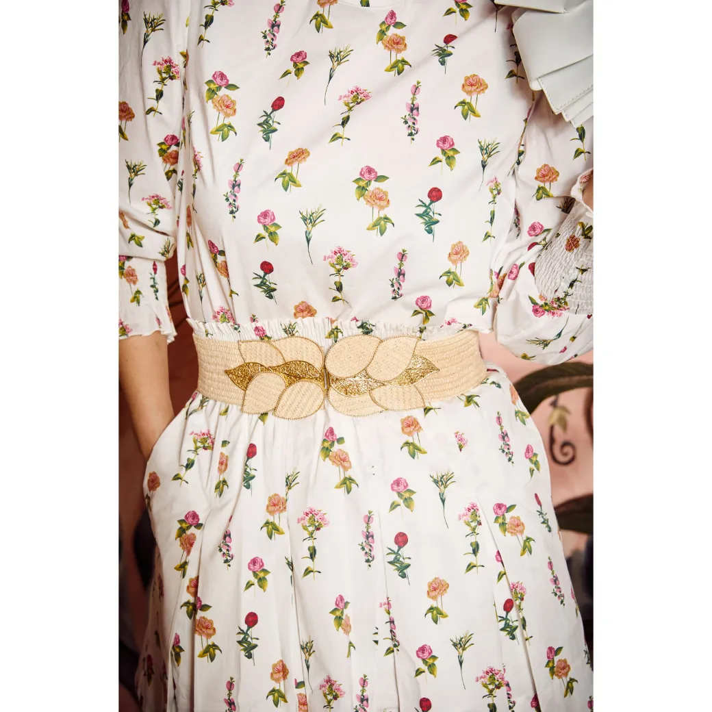 Smocked Waist MINI Skirt - Bouquet