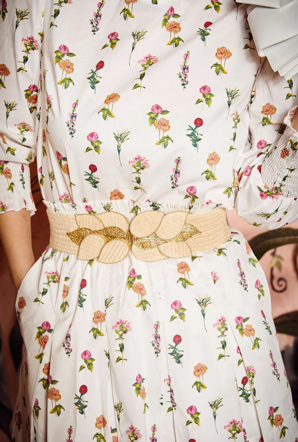 Smocked Waist MINI Skirt - Bouquet