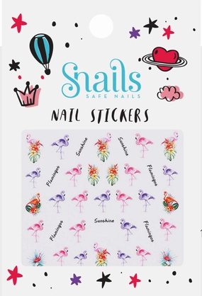 SNAILS NAIL STICKERS FLAMINGOS