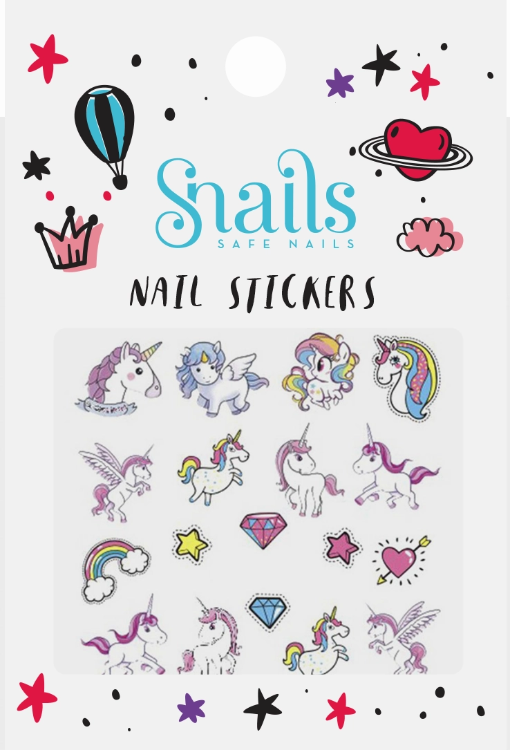 SNAILS NAIL STICKERS UNICORNS