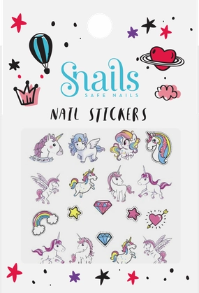 SNAILS NAIL STICKERS UNICORNS