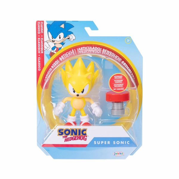Sonic 10cm Articulated Figure Wave 15 Super Sonic