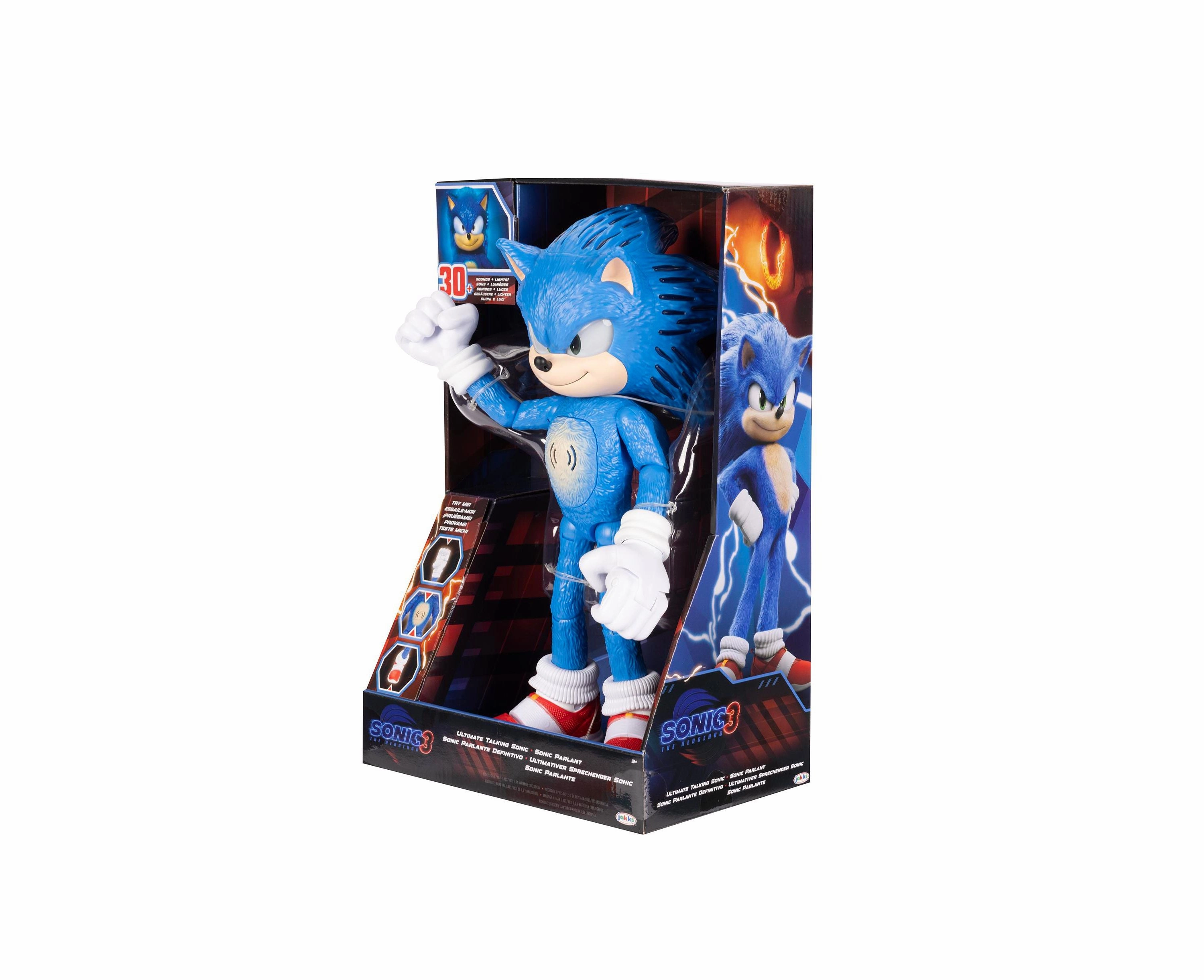 Sonic 3 Movie Feature Sonic 12" Action Figure